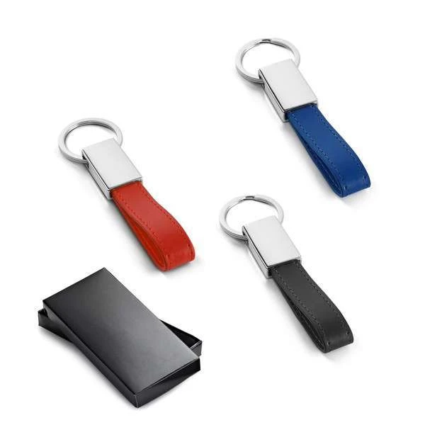 Porte-clés prestige métal & cuir