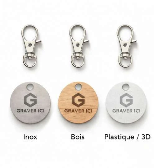 Jeton de caddie personnalisé · Inox
