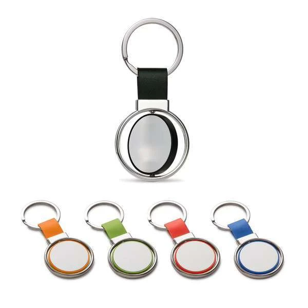 Porte-clés premium rond métal