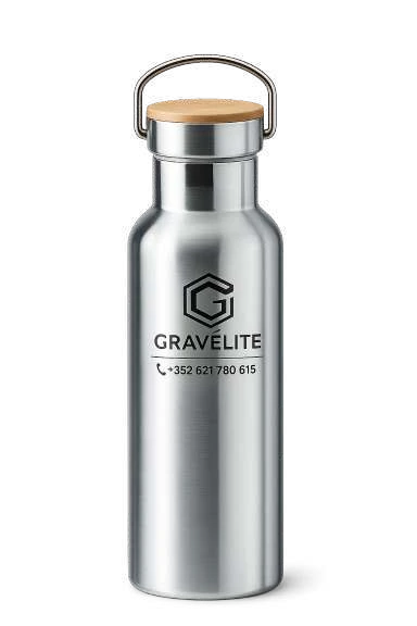 Gourde inox 500 ml, bouchon anse