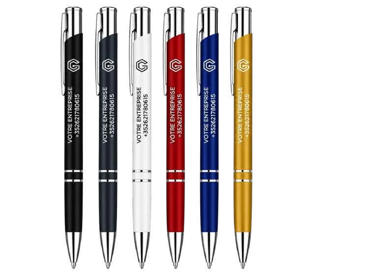 Stylo métallique personnalisé · Couleur à préciser