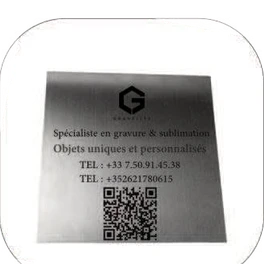 Plaque professionnelle gravée