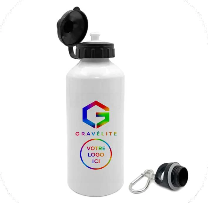 Gourde aluminium couleur 600 ml