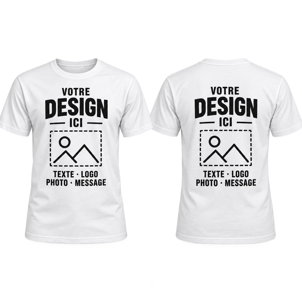 T-shirt toucher coton personnalisé · Taille S