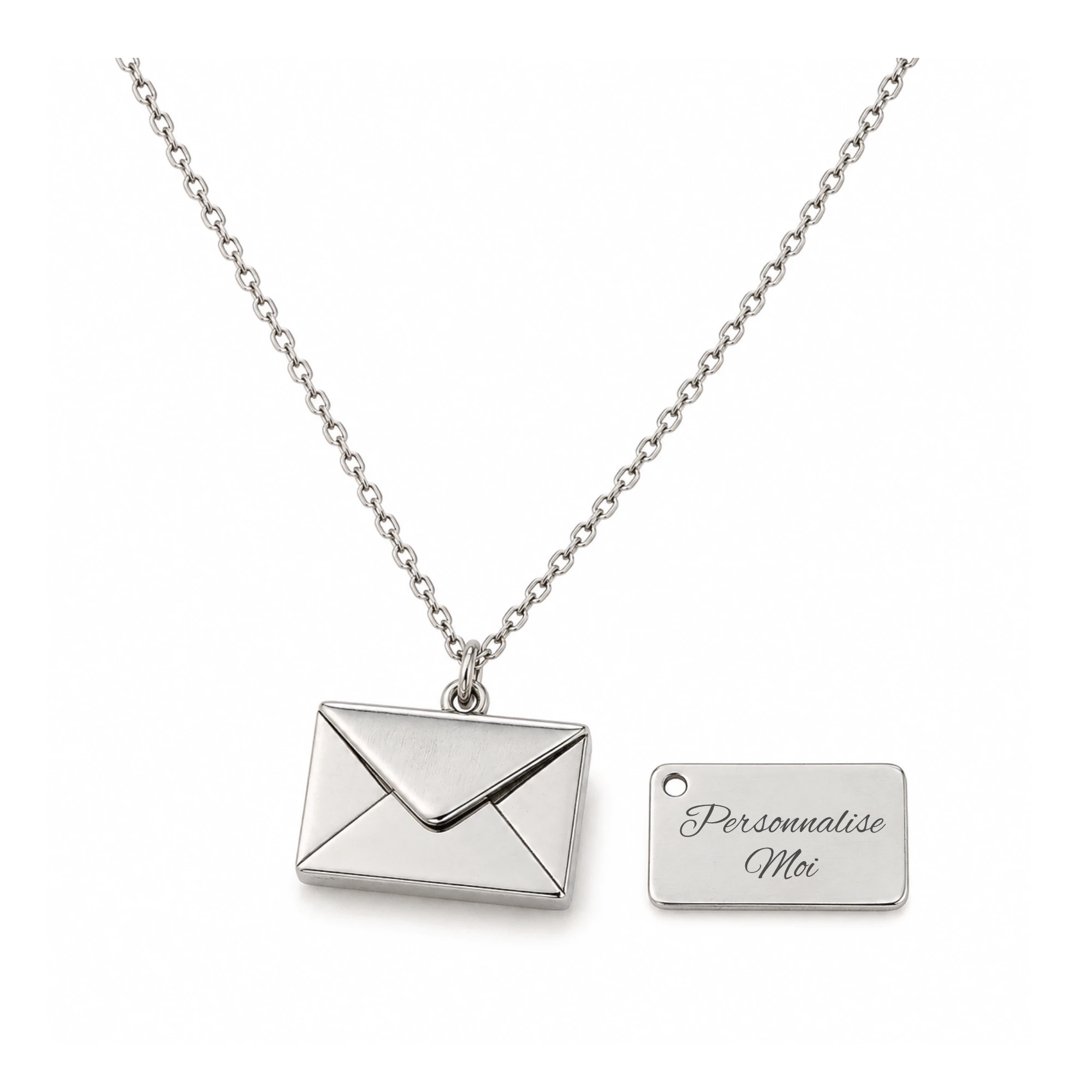 Collier enveloppe · Silver