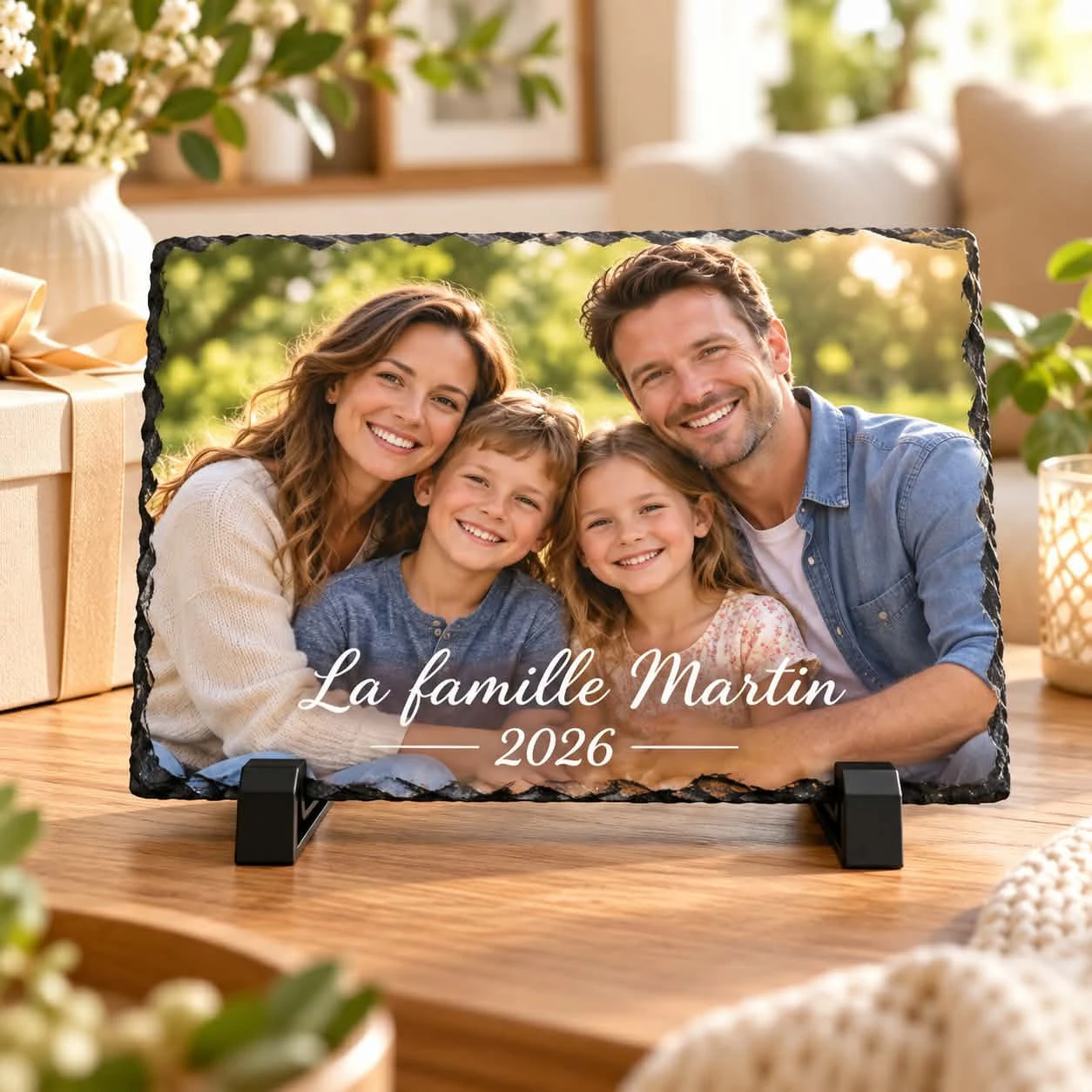 Ardoise photo rectangulaire
