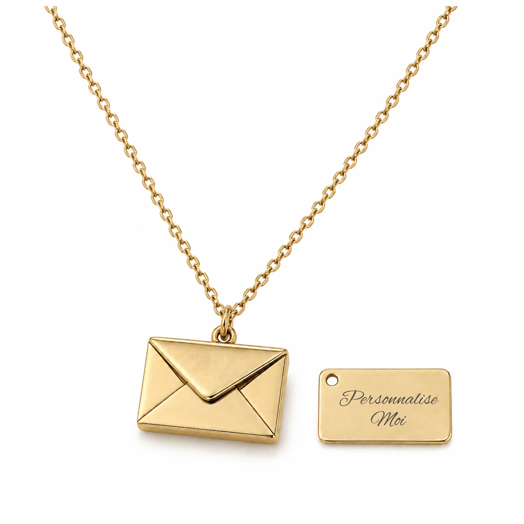 Collier enveloppe · Gold