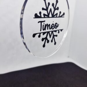 boule de Noël plexy glass graver  ou floquer